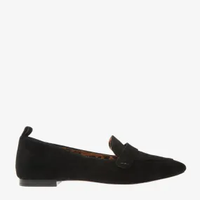 Alessandra Black Suede Loafer