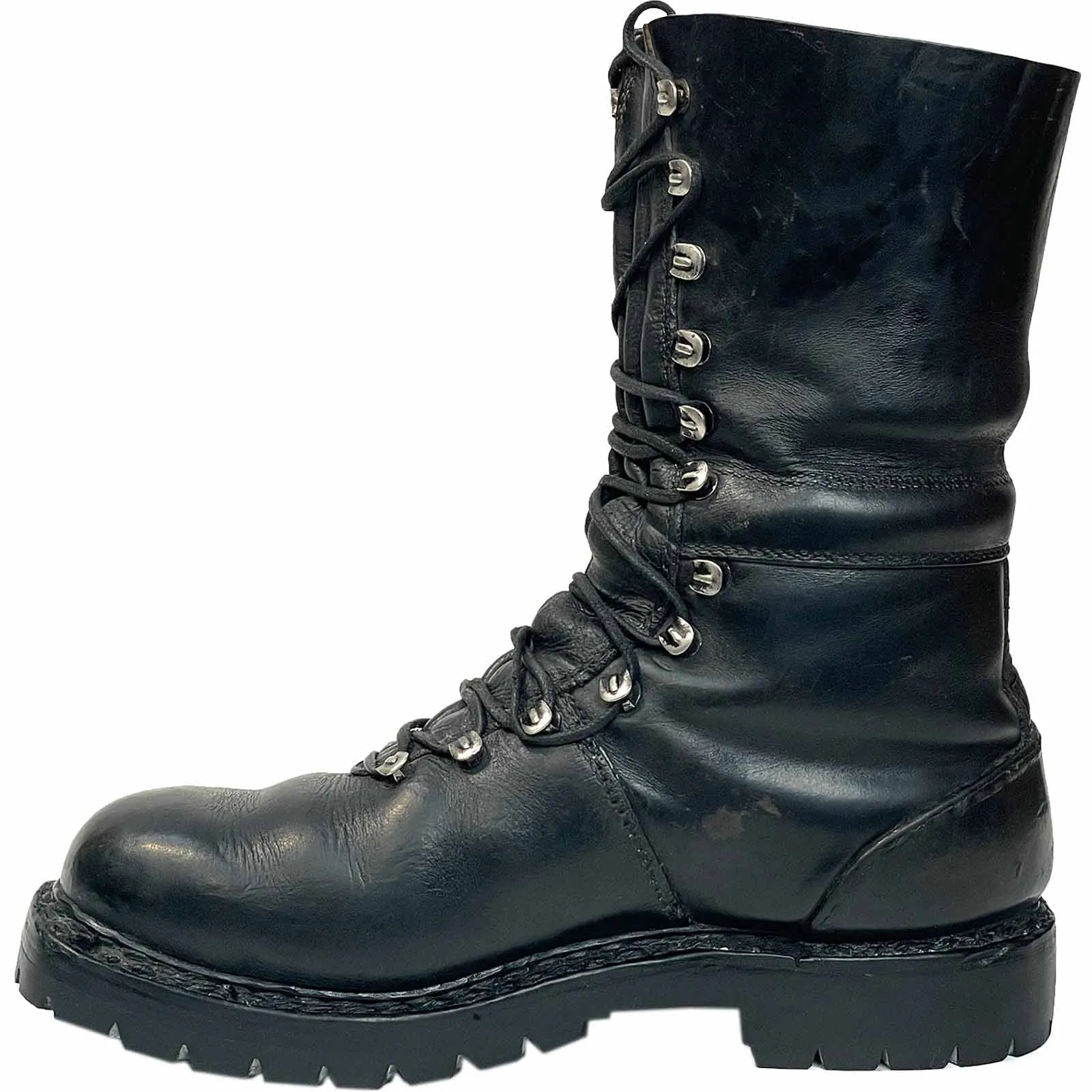 Austrian Army Leather Combat Boots - Half Lined