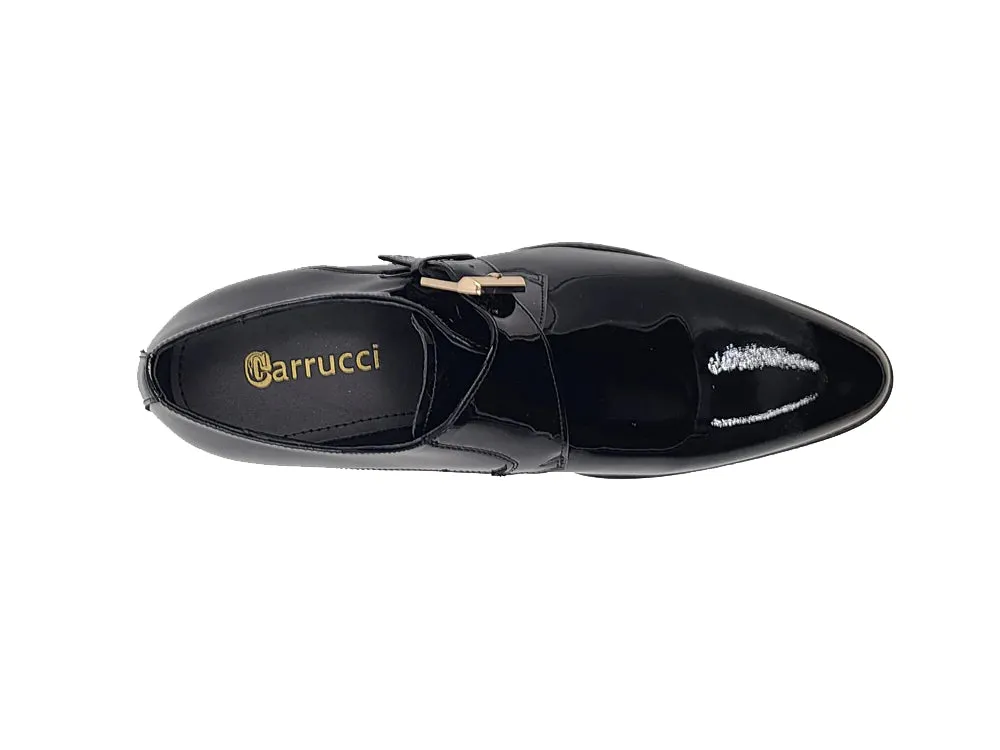 Carrucci Black Patent Leather Men's Dress Shoes