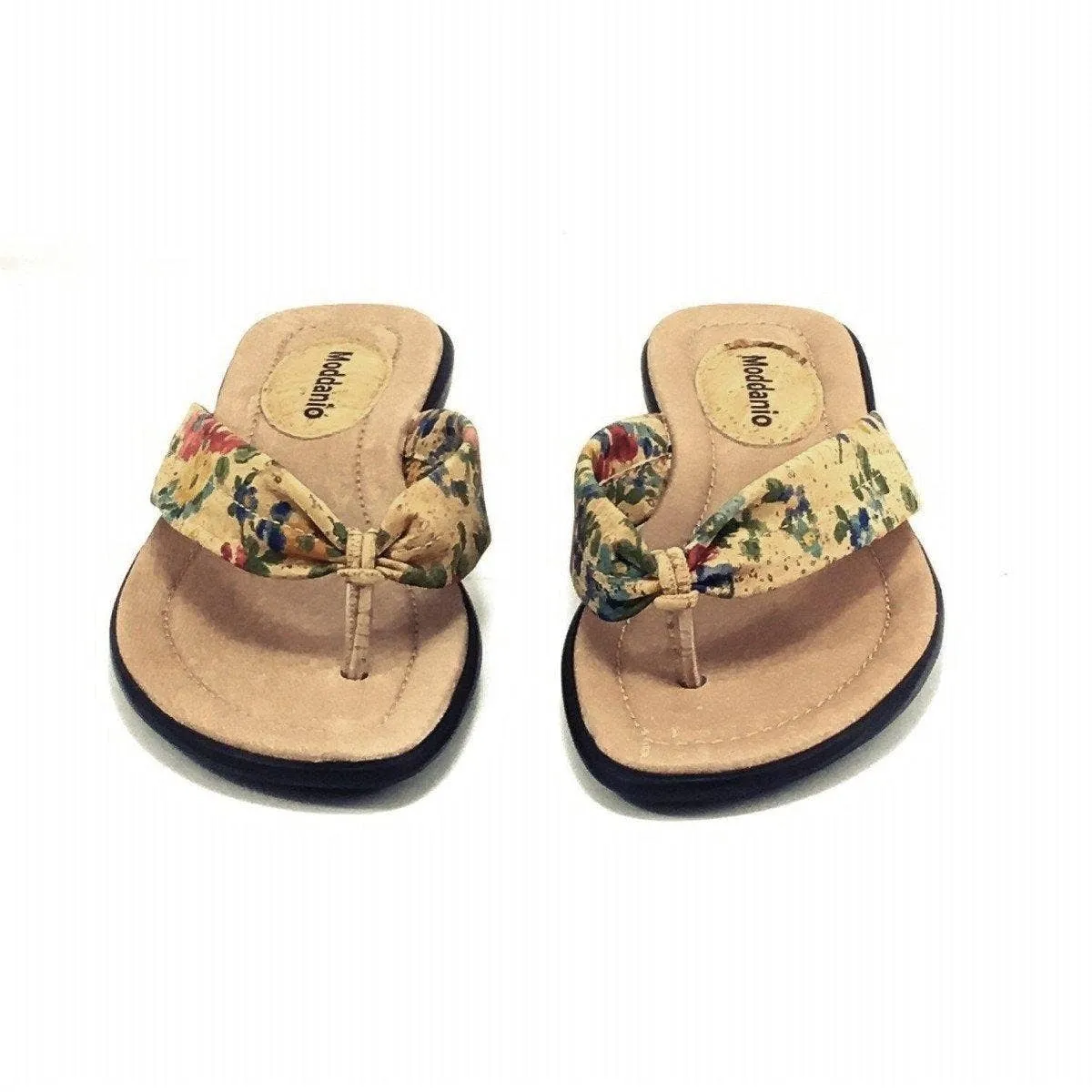 Cork Sandal and Vegan Flip Flop Sandals for Women Floral