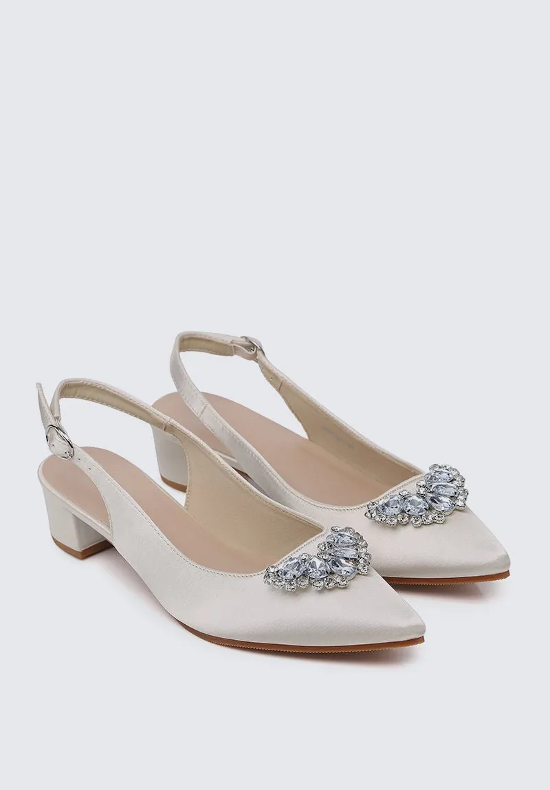 Esme Comfy Heels In Champagne