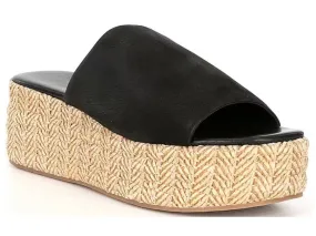 Free People: Harbor Raffia Flatform in Black