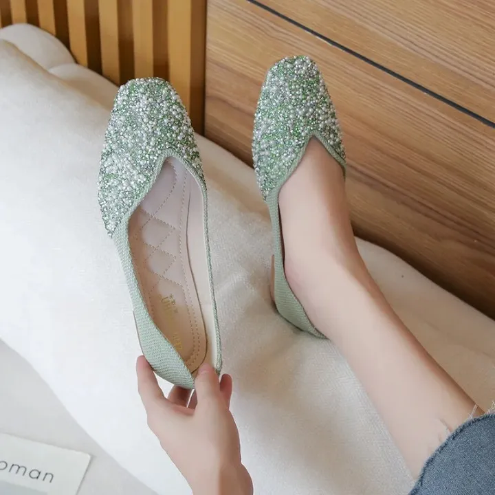 Genie Mermaid Sequin Slip-On Flats