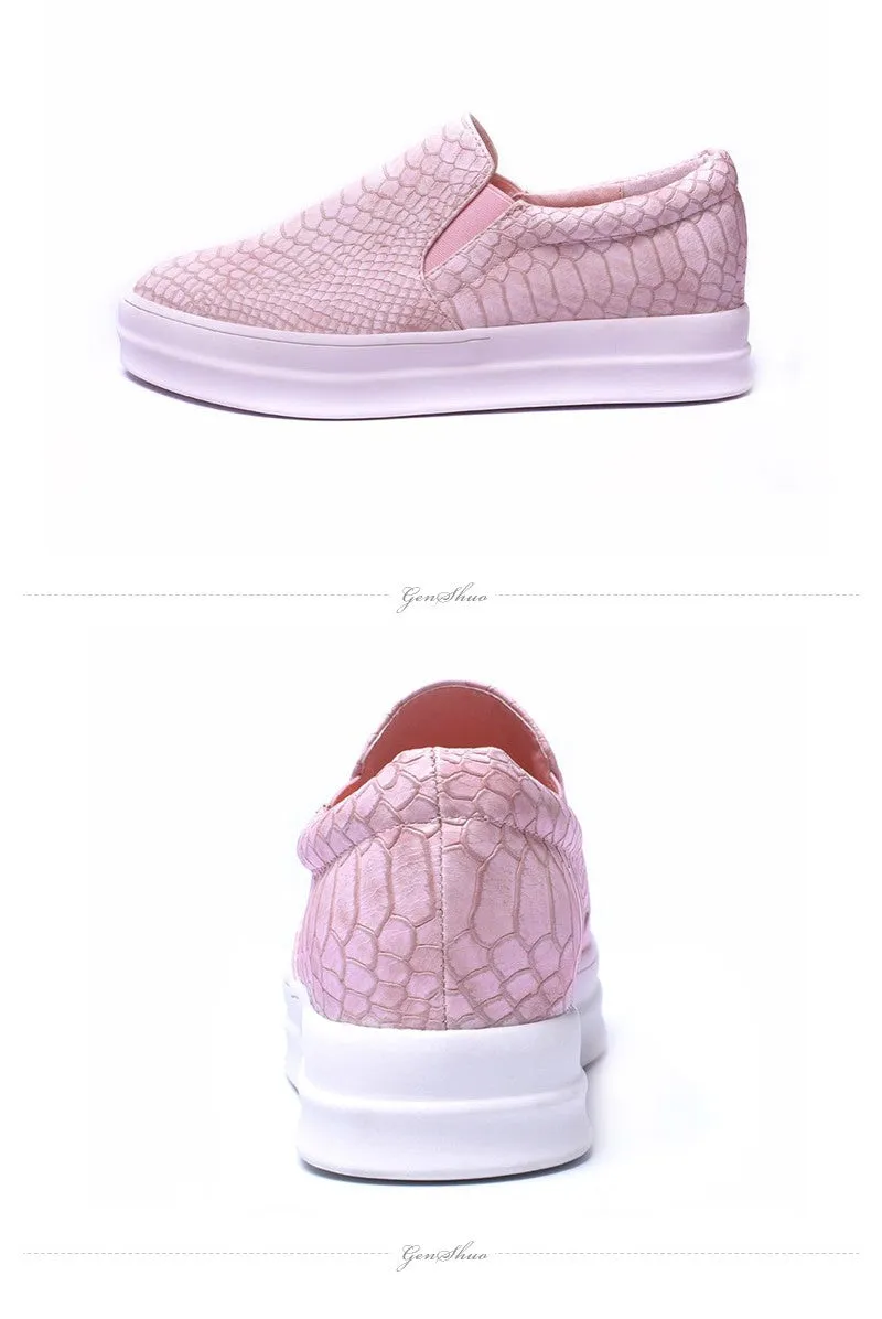 GENSHUO Pink Loafer