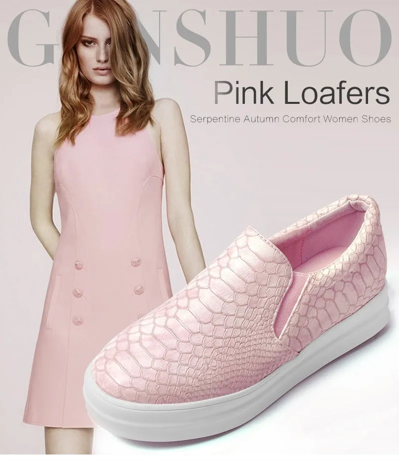 GENSHUO Pink Loafer