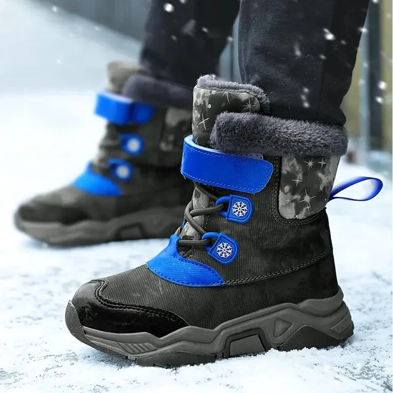 Girls' Anti-slip, Waterproof, and Warm Snow Boots