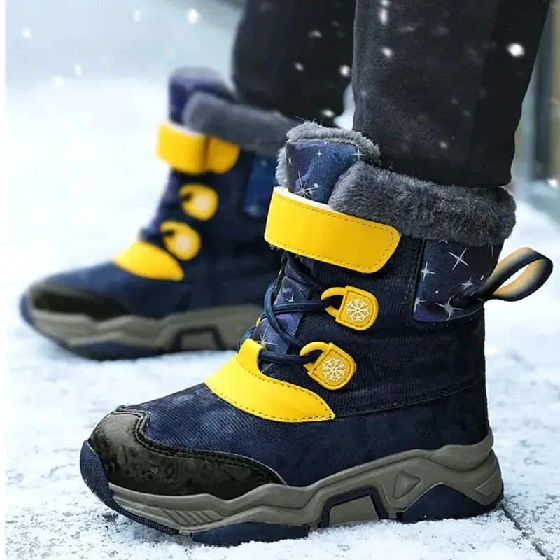 Girls' Anti-slip, Waterproof, and Warm Snow Boots