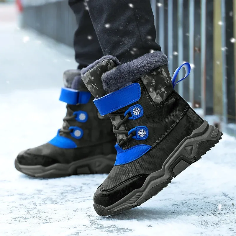 Girls' Anti-slip, Waterproof, and Warm Snow Boots