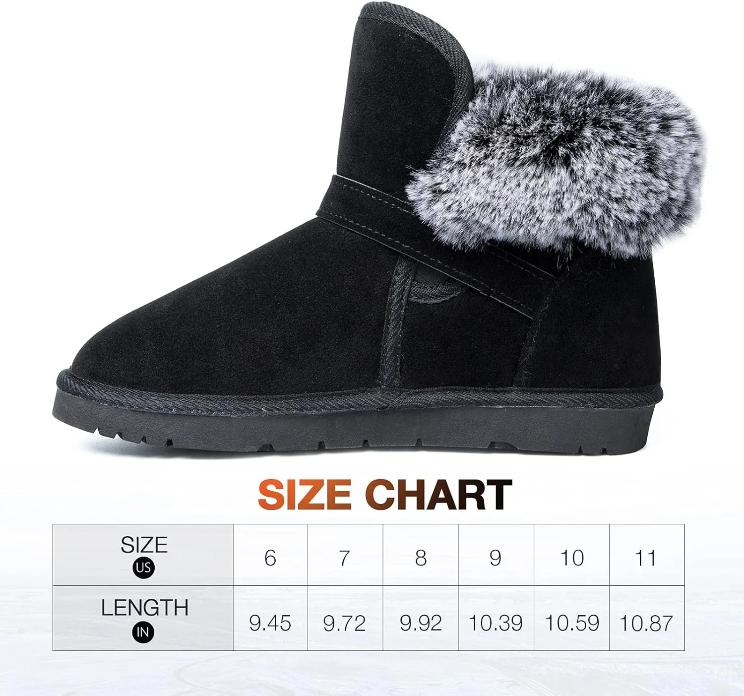 Grey Faux Fur Short Suede Fluffy Ankle Boots