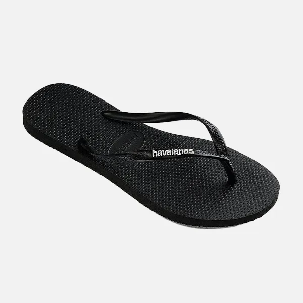 Havaianas Slim Logo Pop-Up - Black/White