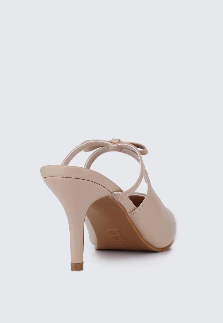 Levia Comfy Heels In Nude