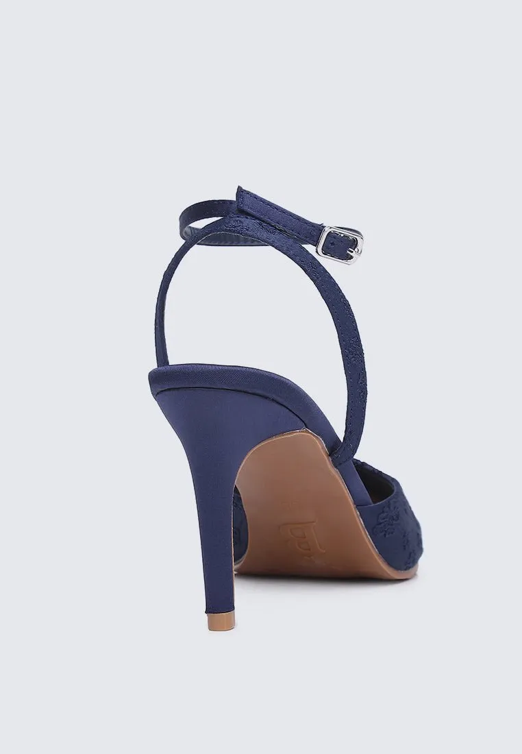 Lilian Comfy Heels In Navy