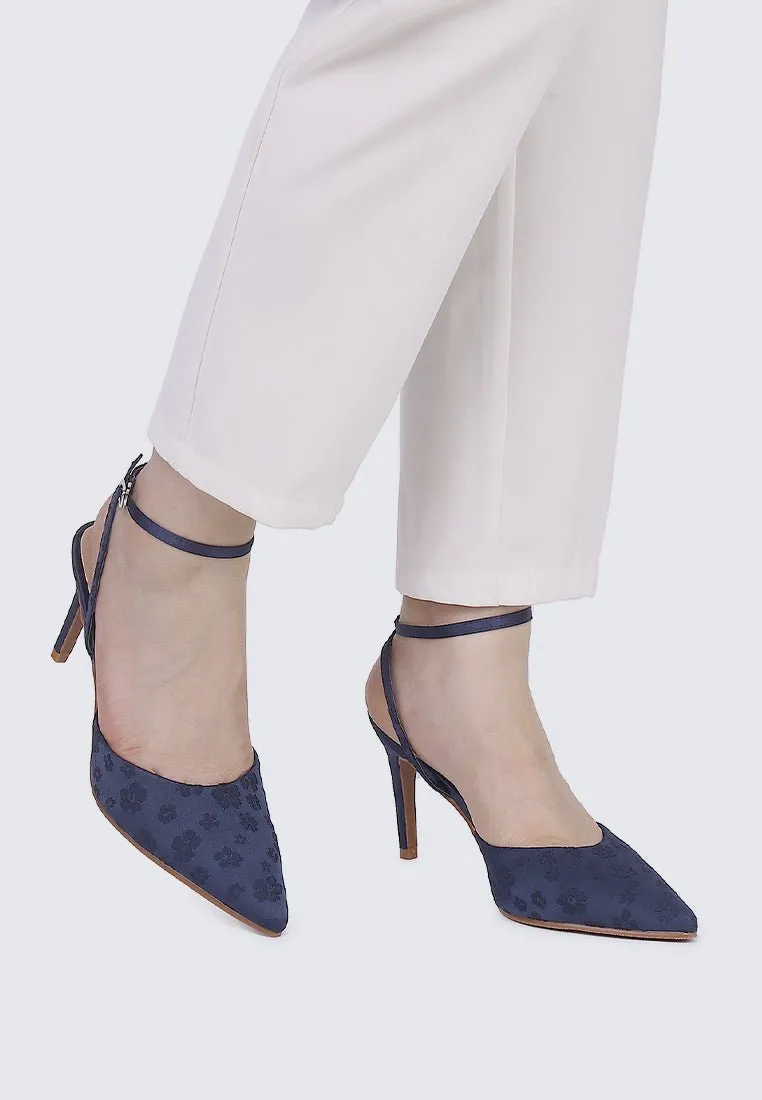 Lilian Comfy Heels In Navy