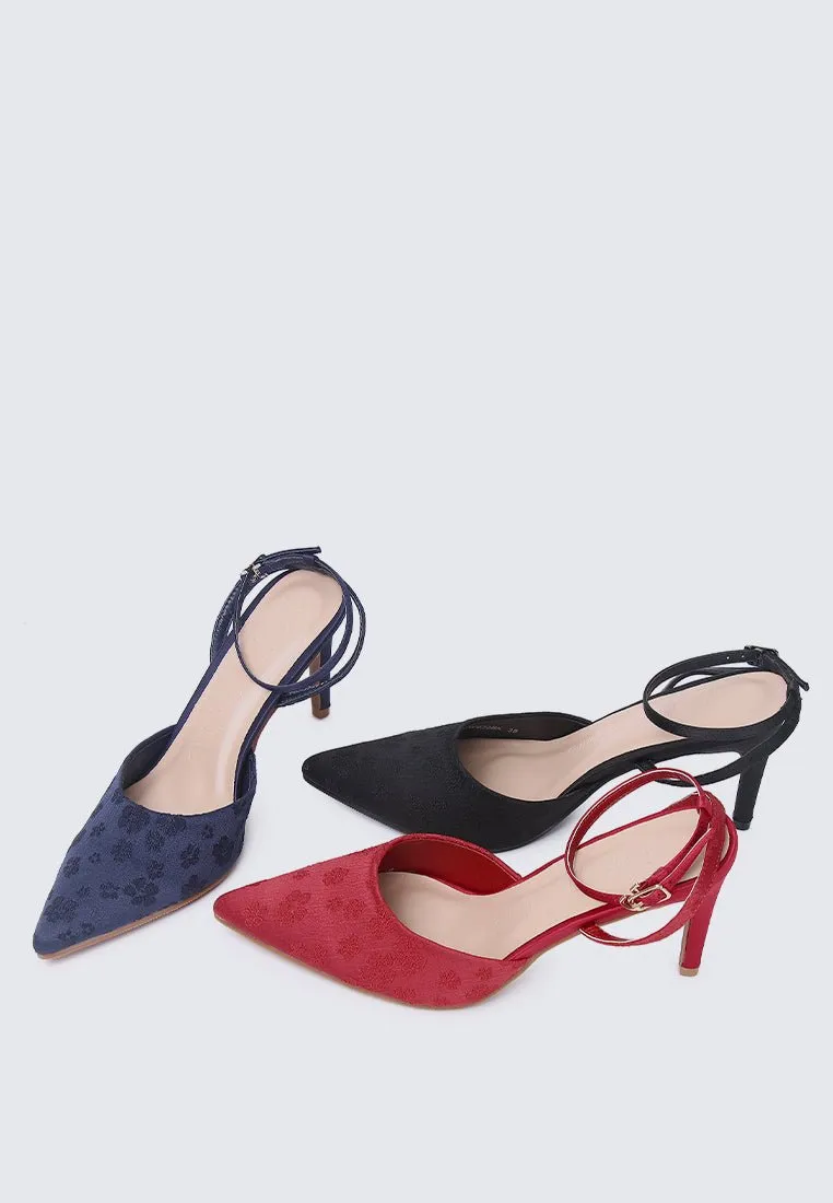 Lilian Comfy Heels In Navy