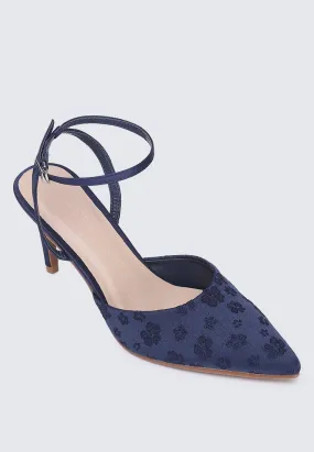 Lilian Comfy Heels In Navy