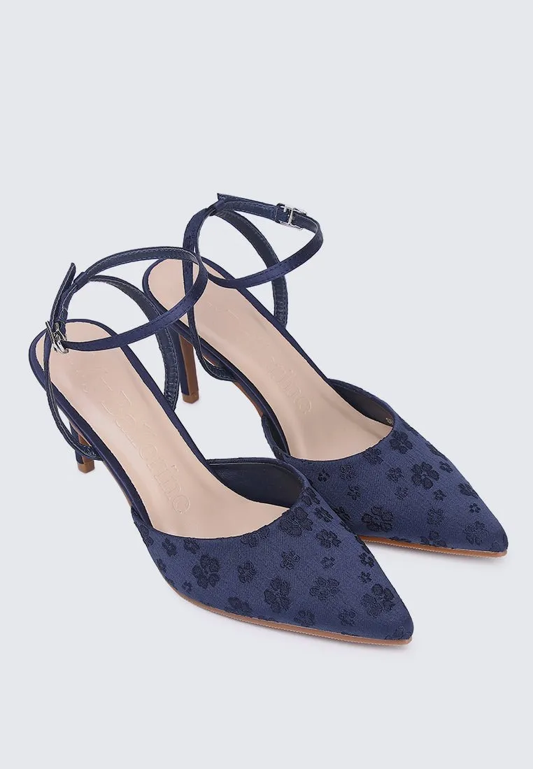 Lilian Comfy Heels In Navy