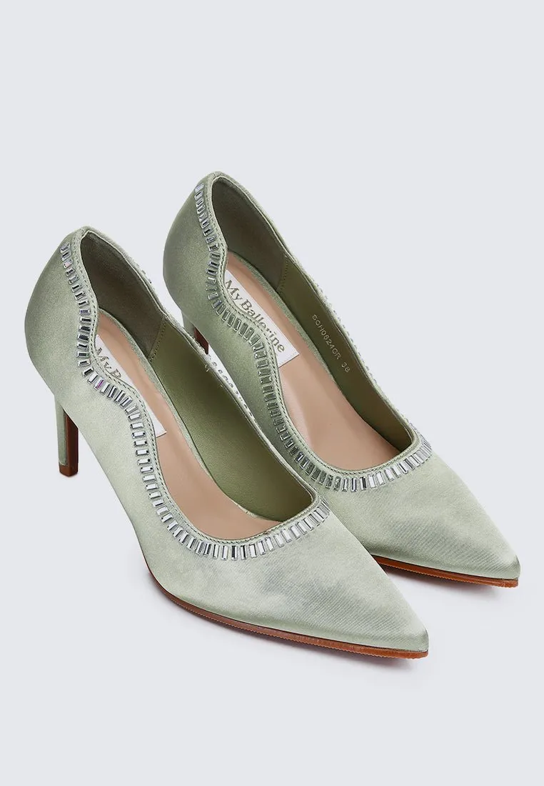 Lydia Comfy Pumps In Green