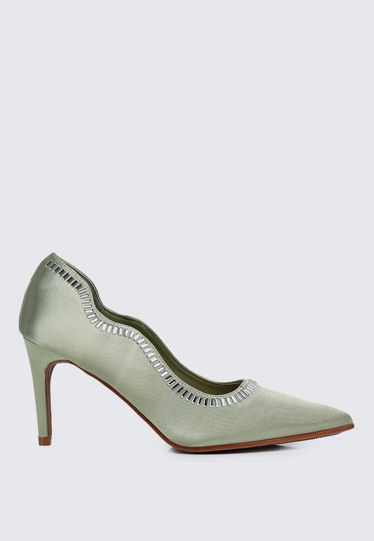 Lydia Comfy Pumps In Green