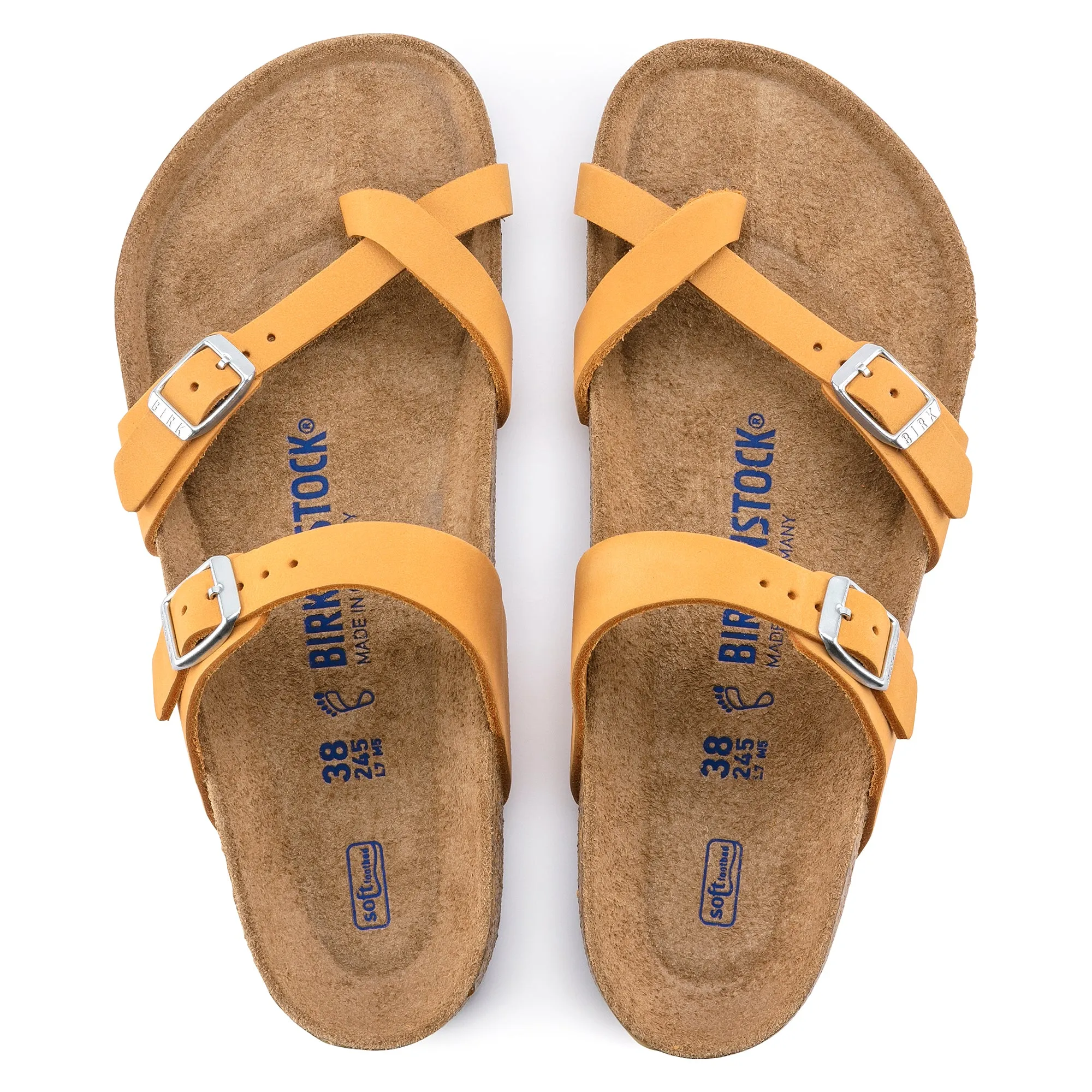 Mayari Soft Footbed Nubuck Leather Apricot