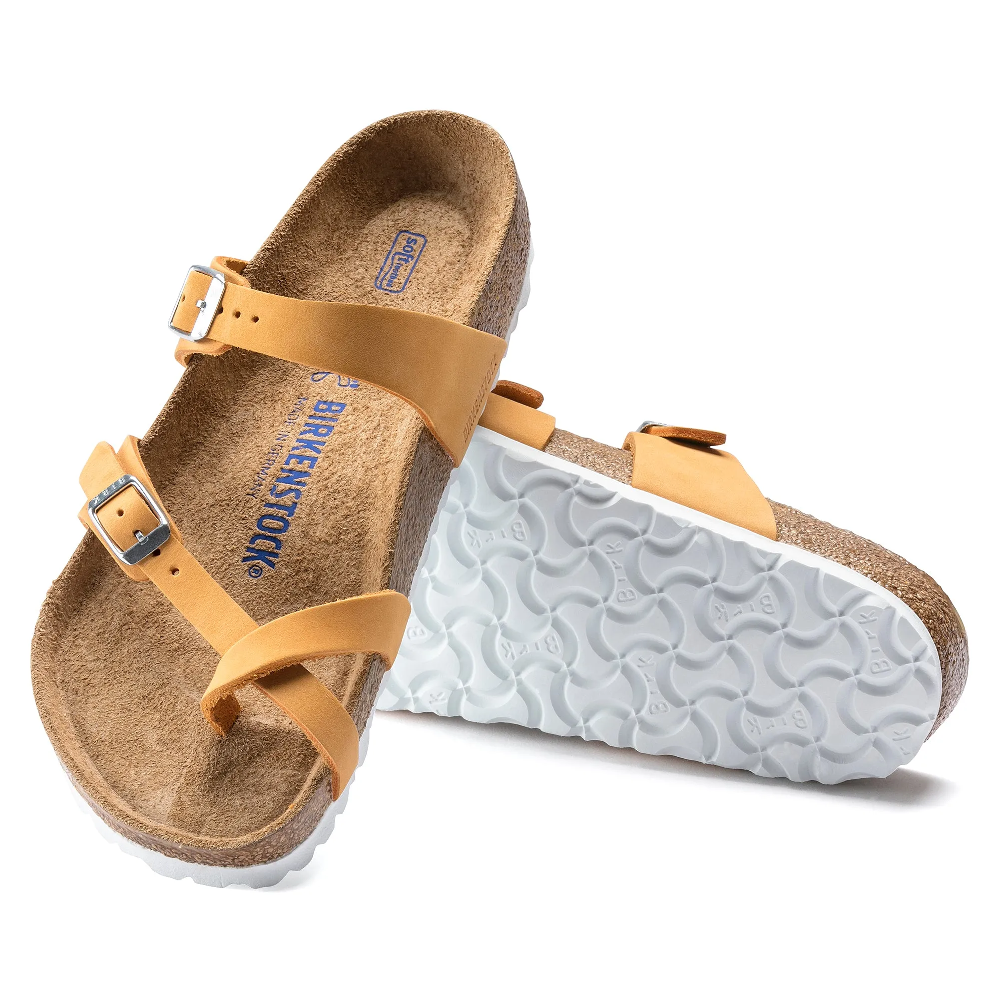 Mayari Soft Footbed Nubuck Leather Apricot