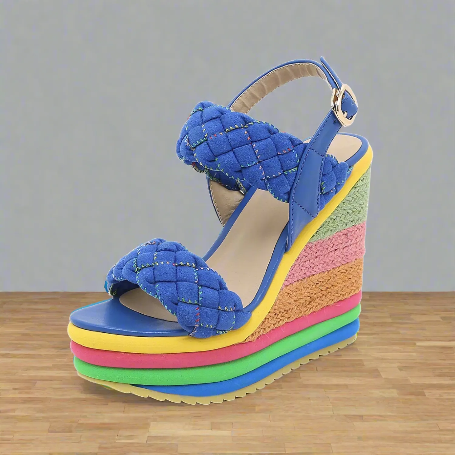 Rainbow Platform Heels