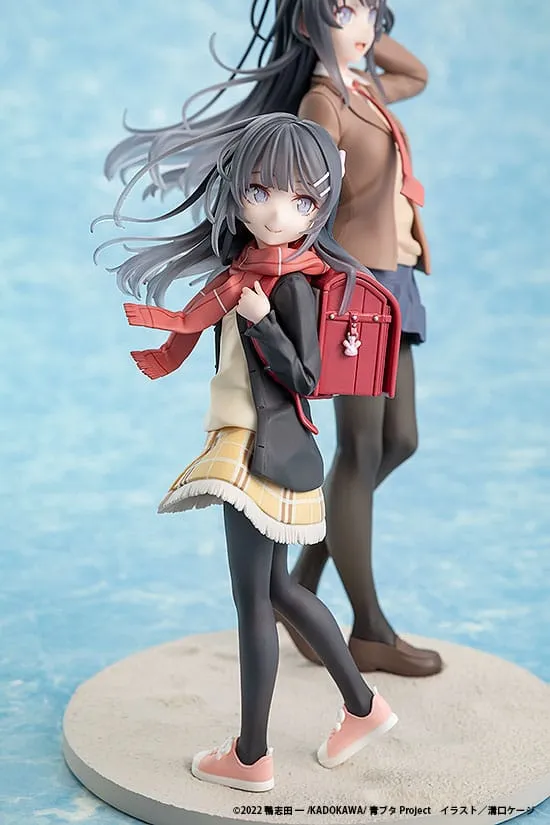 Rascal Does Not Dream Of A Knapsack Kid PVC Statue Mai Sakurajima High School Graduation Ver. & Knapsack Kid 19 Cm