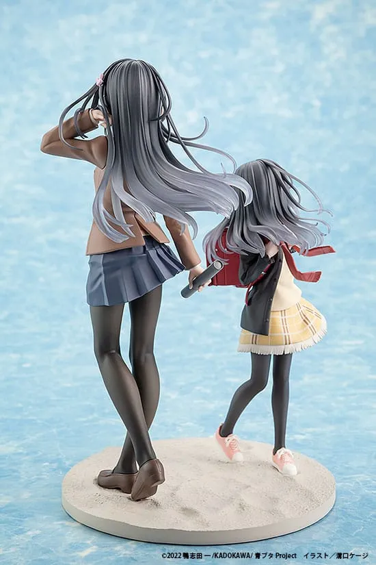 Rascal Does Not Dream Of A Knapsack Kid PVC Statue Mai Sakurajima High School Graduation Ver. & Knapsack Kid 19 Cm