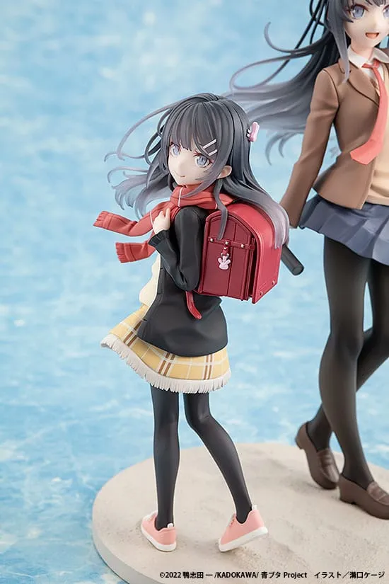 Rascal Does Not Dream Of A Knapsack Kid PVC Statue Mai Sakurajima High School Graduation Ver. & Knapsack Kid 19 Cm