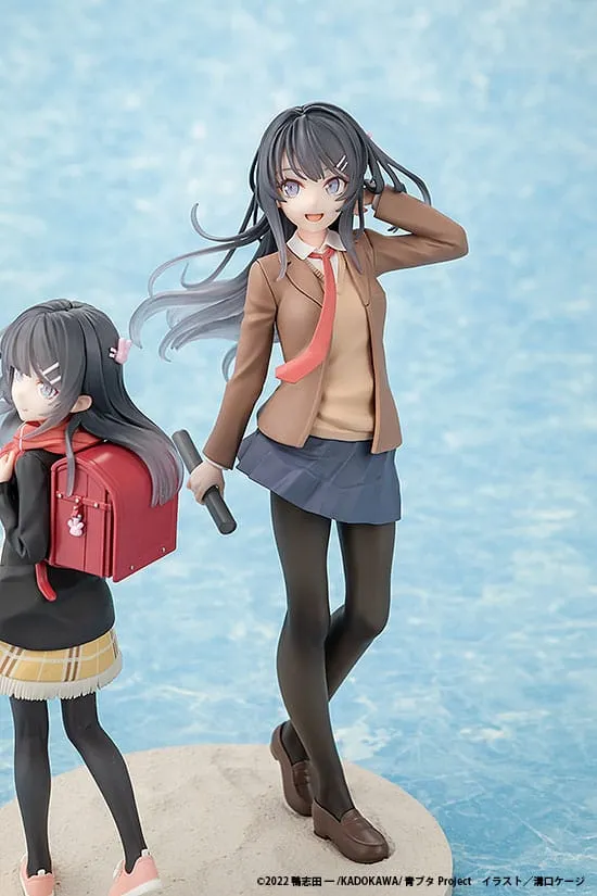 Rascal Does Not Dream of a Knapsack Kid PVC Statue Mai Sakurajima High School Graduation Ver. & Knapsack Kid 19 cm