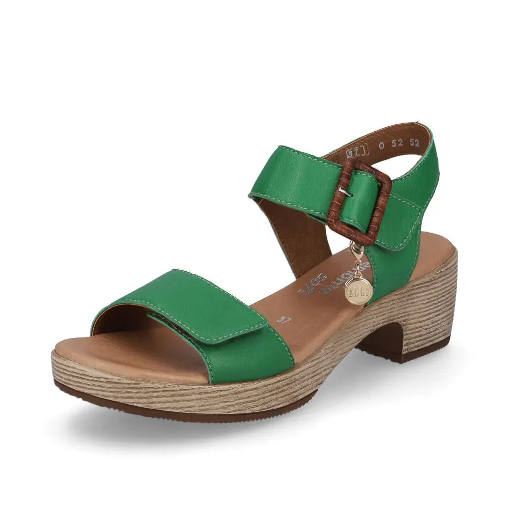 REMONTE BLOCK HEEL SANDAL APPLEGREEN - WOMENS