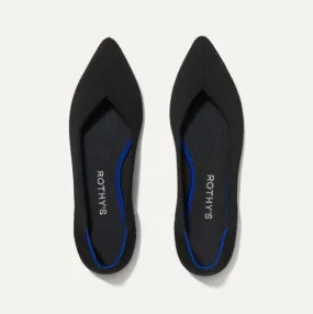 Rothy's Black Pointed-Toe Flat Shoes