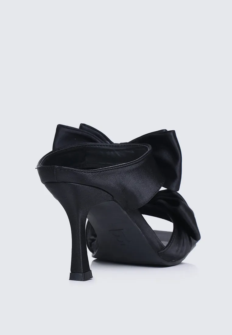 Sabrina Comfy Heels In Black