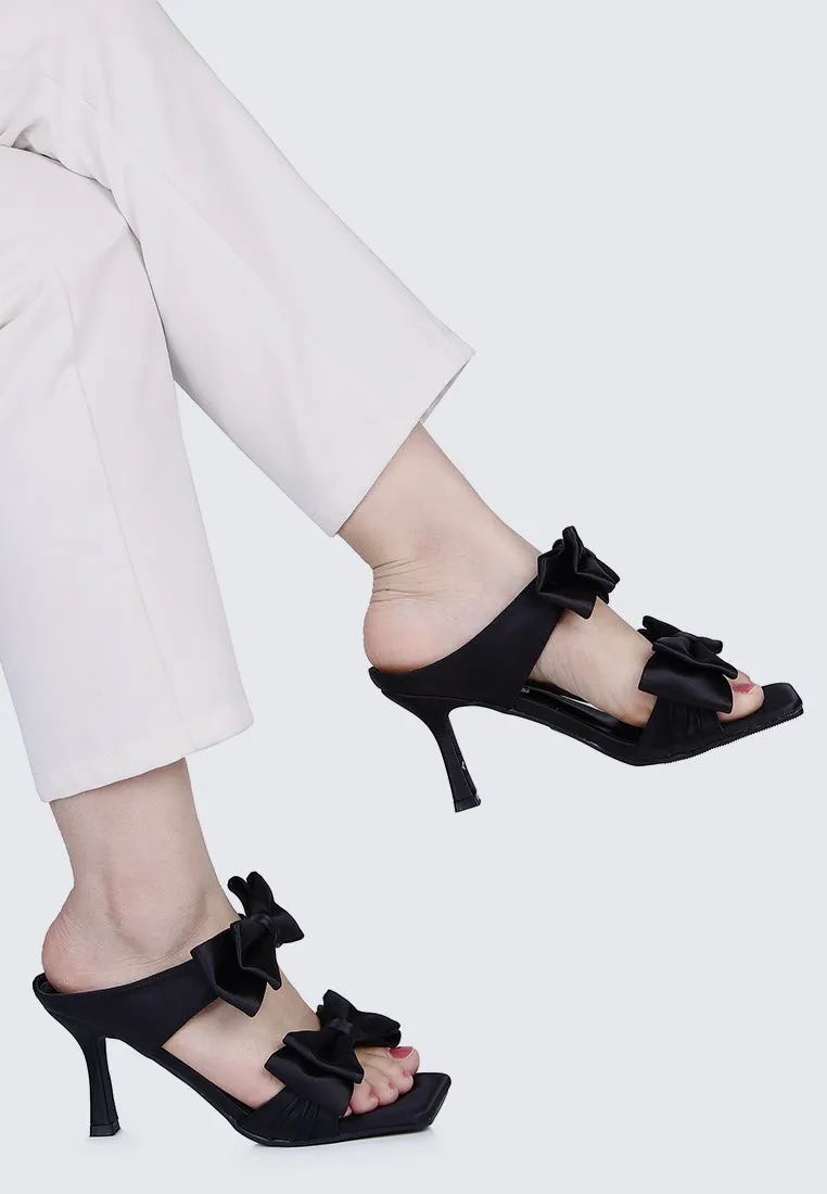 Sabrina Comfy Heels In Black