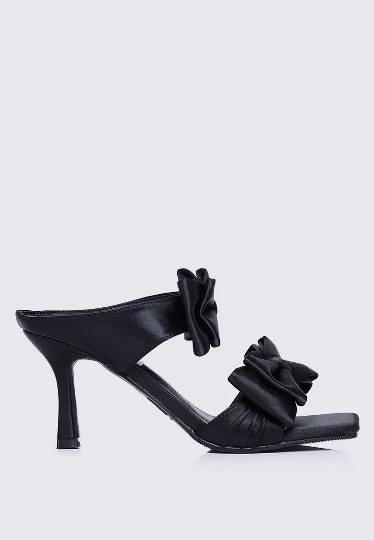 Sabrina Comfy Heels In Black