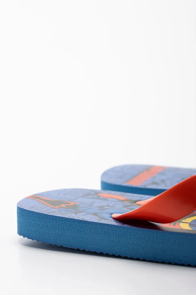 Superman Flip Flop Blue