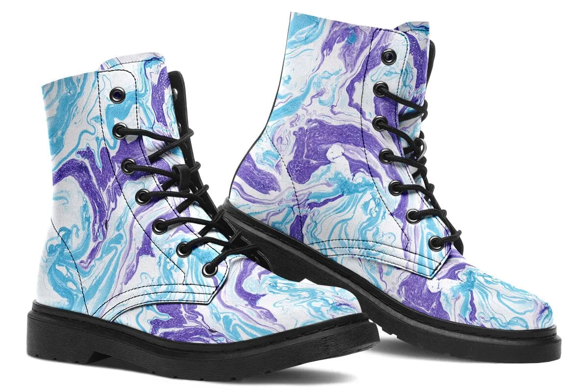 Swirls Combat Boots