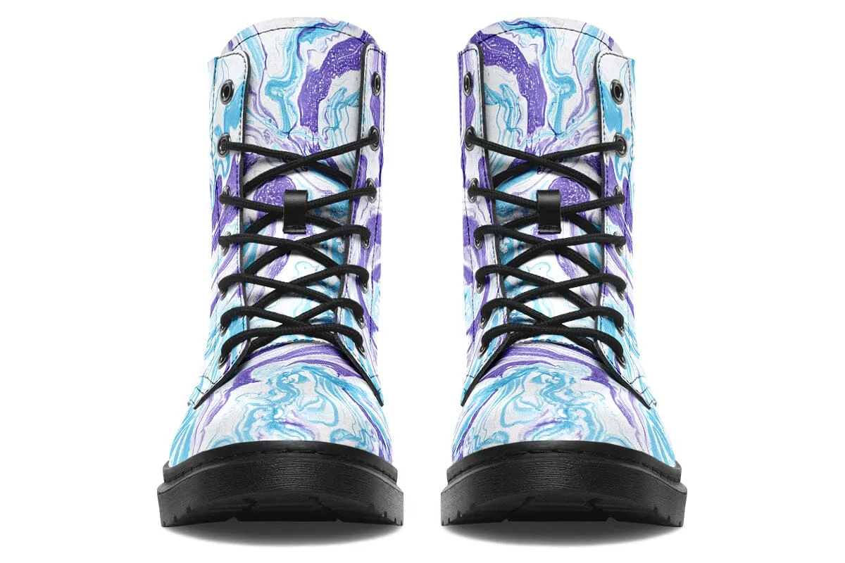 Swirls Combat Boots