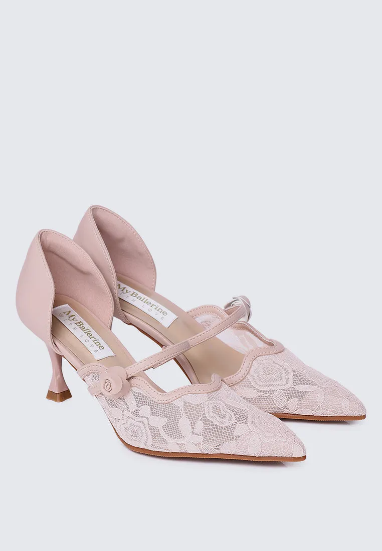 Timeless Blossoms Comfy Pumps In Pink