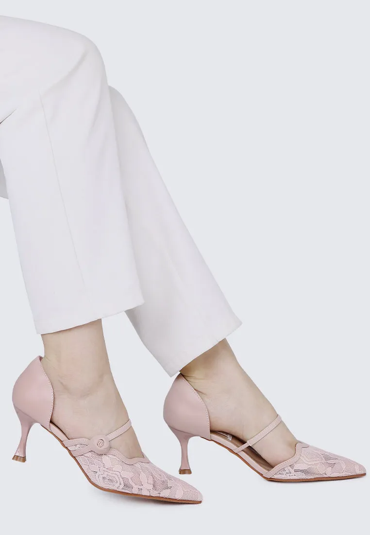 Timeless Blossoms Comfy Pumps In Pink