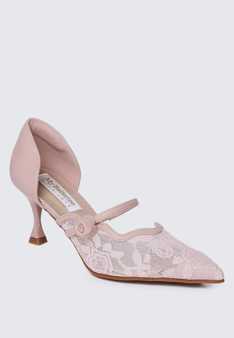 Timeless Blossoms Comfy Pumps In Pink