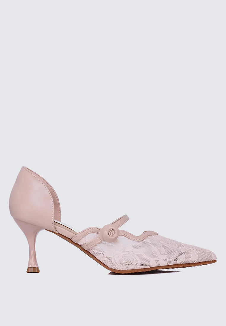 Timeless Blossoms Comfy Pumps In Pink