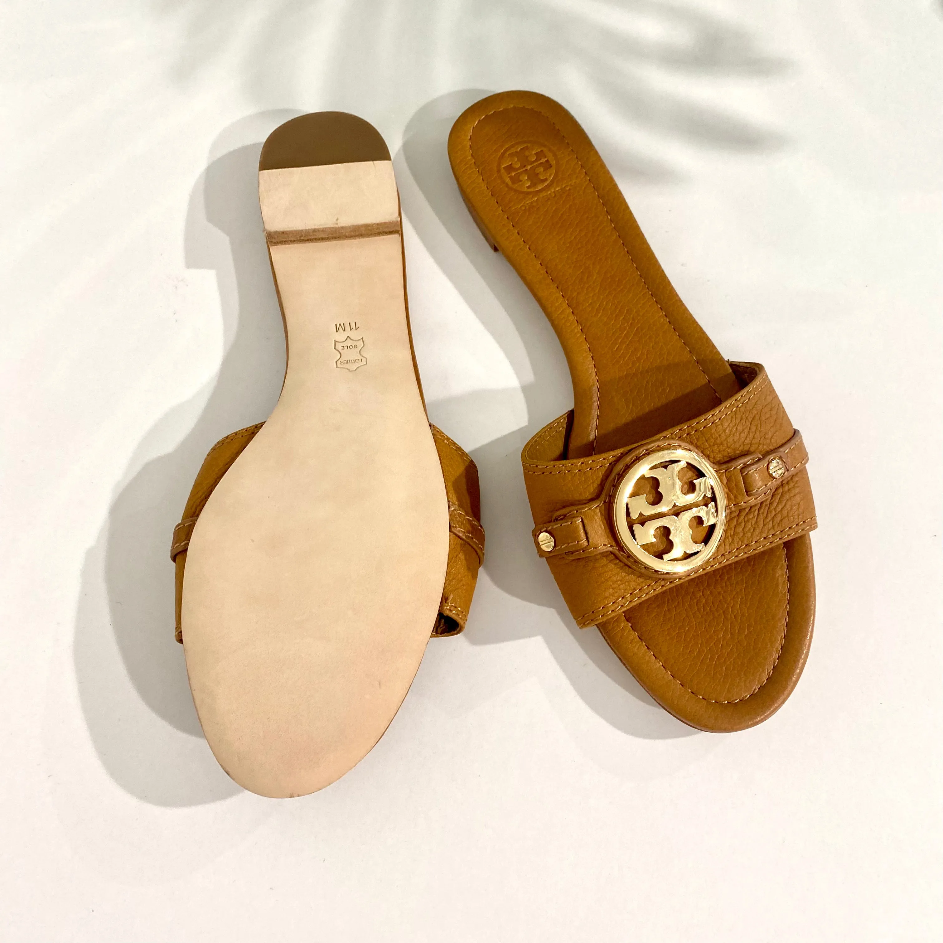 Tory Burch Tan Leticia Slide Sandals