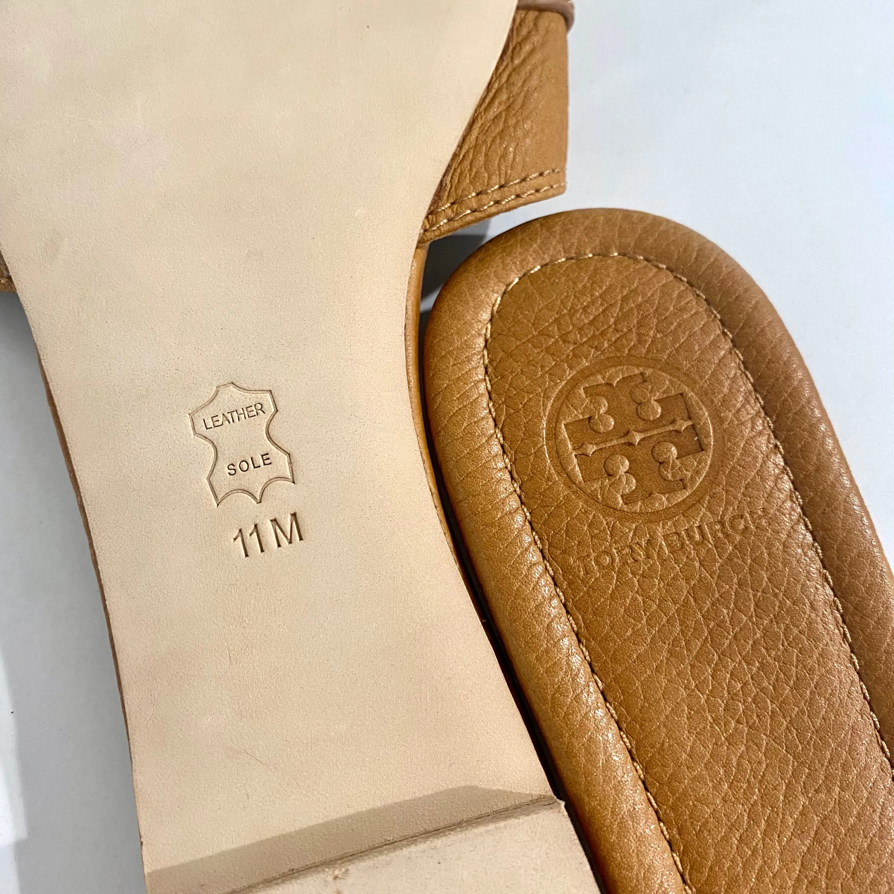 Tory Burch Tan Leticia Slide Sandals